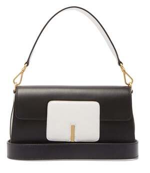 NWT Wandler Georgia Leather Flap Bag in Black and White